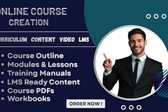 create your online course curriculum, content, videos and lms