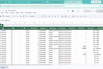 find roofing leads using permit and storm data
