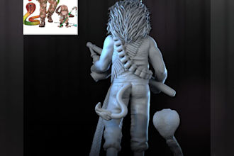design high quality 3d likeness models for 3d printing