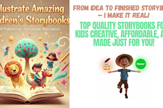 illustrate children story book illustration KDP children story book illustration