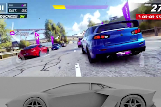 design game ready 3d car model, rig racing car asset for unity and unreal engine