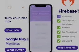 develop android app using  java and firebase