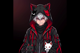 custom pngtuber character, pngtuber design, pngtuber, live2d model, pngtuber