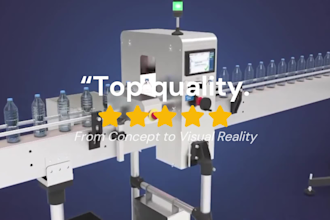 cinematic 3d industrial animation, ai 3d animation, 3d industrial product video