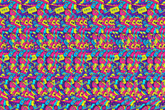 create a custom magic eye illusion, hidden 3d stereogram