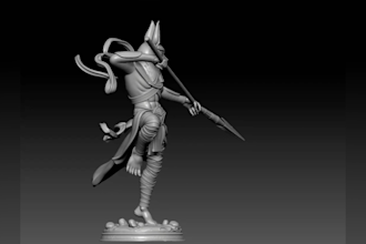 3d character sculpt for 3d printing