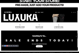 sells pre made shopify templates easy to setup for all users