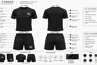 do activewear tech pack fitness clothing gym wear tech pack sportswear tech pack
