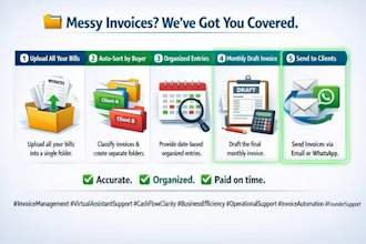 do accurate invoice data entry in excel or any accounting software