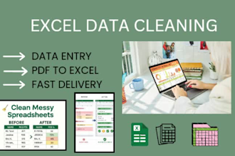 clean, format, merge, split excel data