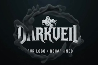 create a terrifying ghost horror logo intro video