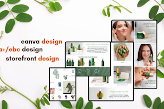 create your amazon a plus content and amazon ebc design or storefront design