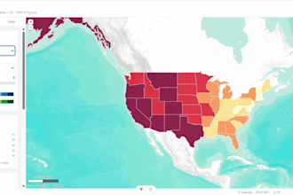 build an interactive web map or webgis dashboard with leaflet or mapbox