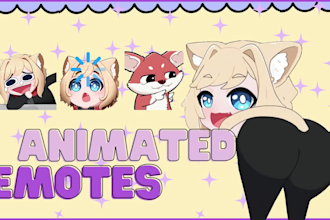 create professional animated twitch emotes and discord stickers