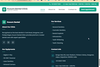 create a healthcare website for hospital, clinic, or doctor