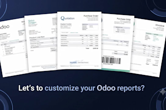 create and customize odoo qweb PDF reports