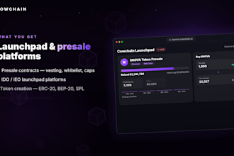 build a crypto launchpad token presale or ido platform