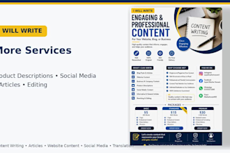 write engaging and SEO friendly content for your website