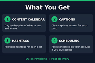 manage your social media accounts and content scheduling