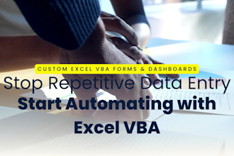 create custom excel vba forms