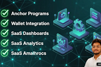 build a solana web3 saas app with anchor smart contract and wallet integration