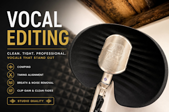 professionally edit your vocals for a clean and polished