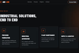 design a modern web3 ready website with wallet connect