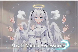 design live 2d rigging vtuber model live 2d character design vtuber anime art