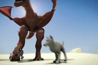offer 3d animal modelling, 3d creature, 3d dragon animation, 3d animal animation