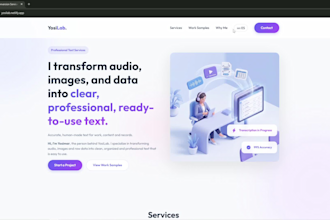 do transcription from audio, images, and data into clear professional tex