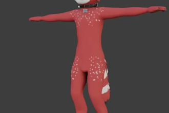 create a realistic 3d vrchat avatar in blender and unity