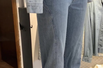 design ladies denim tech packs and technical flat sketches