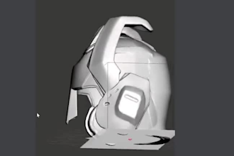 3d print and paint custom cosplay mask, helmet, armor, prop 3d helmet