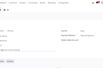 manage odoo accounting, bookkeeping and financial reports