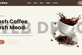 create a modern portfolio or landing page using HTML CSS