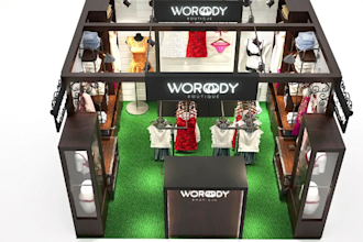 design custom trade show booth 3d exhibition stand and modern kiosk