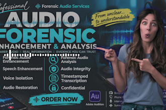 do forensic audio enhancement restoration noise reduction voice isolation