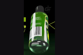 realistic 3d bottle design bottle label 3d bottle mockup perfume bottle design