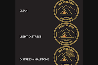 design vintage camping badge t shirt designs for screen printing
