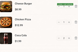 build a restaurant website with online ordering and admin