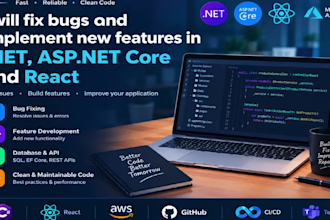 fix bugs in dotnet, dotnet core, mvc, c sharp and react