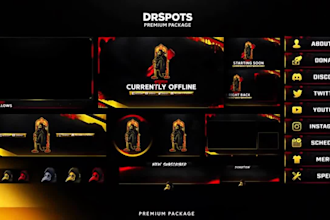 custom starting soon intro video ending intro animation streamer animation