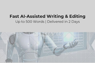 write, edit and rewrite content using ai with human review