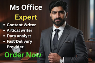 do professional data entry and ms office work