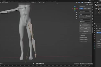 rerig modular body,metahuman rig,advance 3d skeleton,physbone rig,roblox ik rig