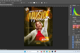 create professional poster design for event music and business