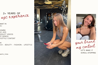create high quality ugc ad videos for tiktok, reels, or paid campaigns