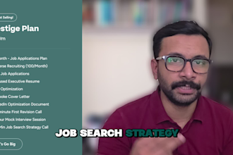 write hyper focused resume, discovery call, job search strategy call, ln,