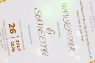 design beautiful digital pakistani wedding card in 24 hours