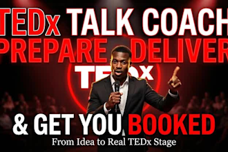coach you to prepare and deliver a powerful tedx talk and get you booked
